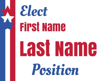 Picture of 18" x 24" - Yard Sign - Local Campaign - 51