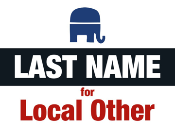 Picture of 18" x 24" - Yard Sign - Local Campaign - 53