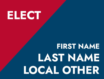 Picture of 18" x 24" - Yard Sign - Local Campaign - 57