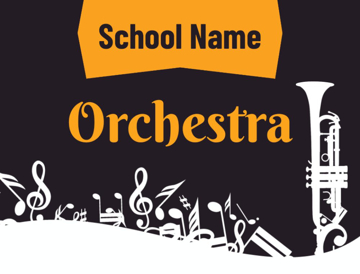 Picture of 18" x 24" - Yard Sign - Music - 10
