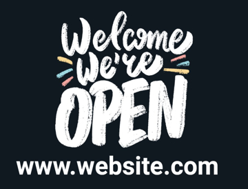 Picture of 18" x 24" - Yard Sign - Now Open - 08