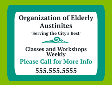 Picture of 18" x 24" - Yard Sign - Organizations - 02