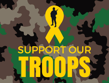 Picture of 18" x 24" - Yard Sign - Support Your Troops - 01
