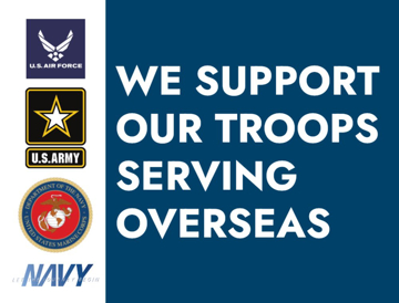 Picture of 18" x 24" - Yard Sign - Support Your Troops - 02