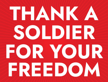 Picture of 18" x 24" - Yard Sign - Support Your Troops - 03