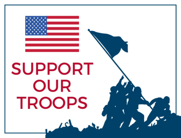 Picture of 18" x 24" - Yard Sign - Support Your Troops - 05