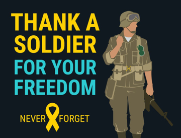 Picture of 18" x 24" - Yard Sign - Support Your Troops - 11