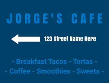 Picture of 18" x 24" - Yard Sign - Restaurants - 11