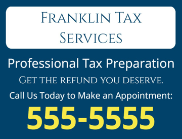 Picture of 18" x 24" - Yard Sign - Tax Services - 04