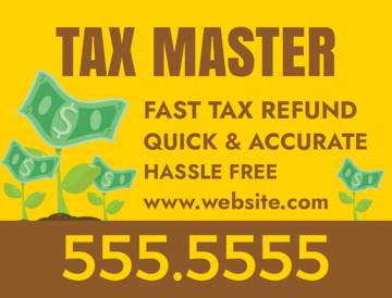 Picture of 18" x 24" - Yard Sign - Tax Services - 08