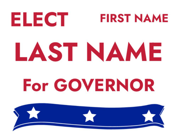 Picture of 18" x 24" - Yard Sign - State Campaign - 06