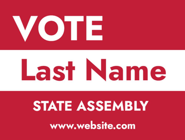 Picture of 18" x 24" - Yard Sign - State Campaign - 18