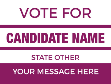 Picture of 18" x 24" - Yard Sign - State Campaign - 34