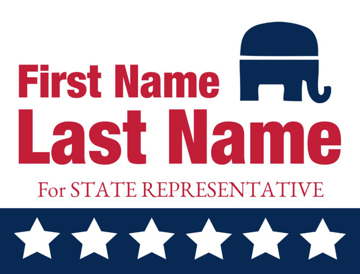 Picture of 18" x 24" - Yard Sign - State Campaign - 45