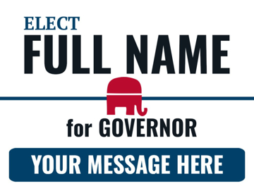 Picture of 18" x 24" - Yard Sign - State Campaign - 50