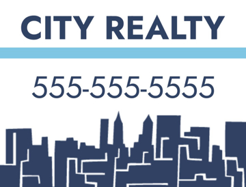 Picture of 18" x 24" - Yard Sign - Real Estate Company - 03