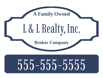 Picture of 18" x 24" - Yard Sign - Real Estate Company - 10