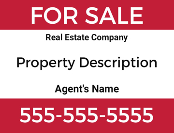 Picture of 18" x 24" - Yard Sign - Real Estate Company - 11