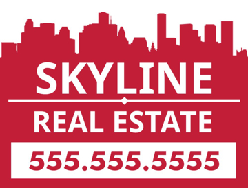 Picture of 18" x 24" - Yard Sign - Real Estate Company - 12