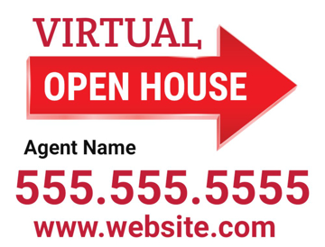 Picture of 18" x 24" - Yard Sign - Virtual Real Estate Tour - 01