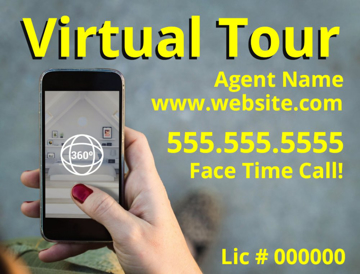 Picture of 18" x 24" - Yard Sign - Virtual Real Estate Tour - 02