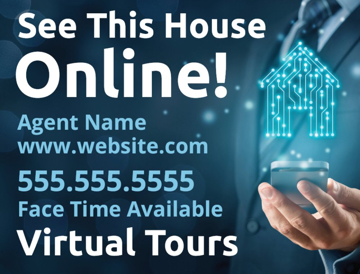 Picture of 18" x 24" - Yard Sign - Virtual Real Estate Tour - 03