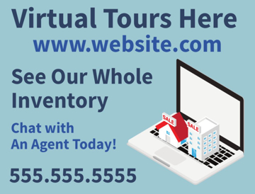 Picture of 18" x 24" - Yard Sign - Virtual Real Estate Tour - 04