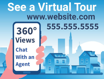 Picture of 18" x 24" - Yard Sign - Virtual Real Estate Tour - 05