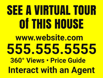 Picture of 18" x 24" - Yard Sign - Virtual Real Estate Tour - 07