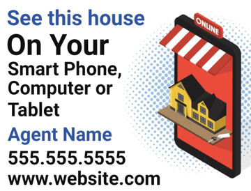 Picture of 18" x 24" - Yard Sign - Virtual Real Estate Tour - 09