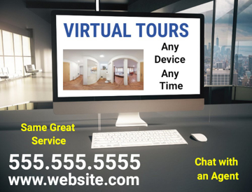 Picture of 18" x 24" - Yard Sign - Virtual Real Estate Tour - 11