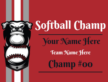 Picture of 18" x 24" - Yard Sign - Softball - 02