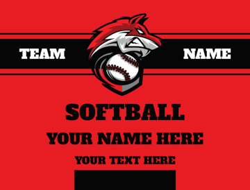 Picture of 18" x 24" - Yard Sign - Softball - 03
