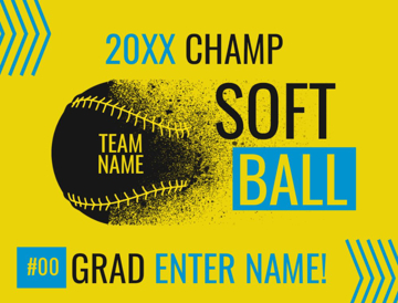 Picture of 18" x 24" - Yard Sign - Softball - 06