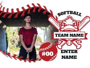 Picture of 18" x 24" - Yard Sign - Softball - 07