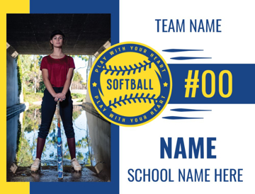 Picture of 18" x 24" - Yard Sign - Softball - 09