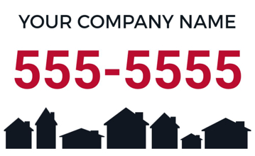 Picture of 18" x 30" - Yard Sign - Builders & Developers - 01