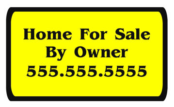 Picture of 18" x 30" - Yard Sign - For Sale By Owners - 01