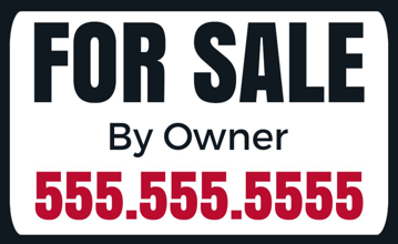 Picture of 18" x 30" - Yard Sign - For Sale By Owners - 02