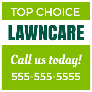 Picture of 24" x 24" - Yard Sign - Lawn Care - 01