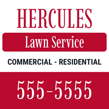 Picture of 24" x 24" - Yard Sign - Lawn Care - 02