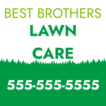 Picture of 24" x 24" - Yard Sign - Lawn Care - 03