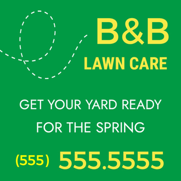 Picture of 24" x 24" - Yard Sign - Lawn Care - 09