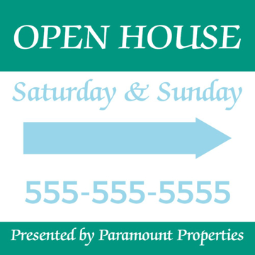 Picture of 24" x 24" - Yard Sign - Open House - 02