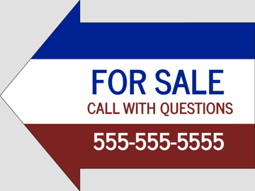 Picture of 16.75" x 22.75" - Yard Sign - Arrow Shaped - 32