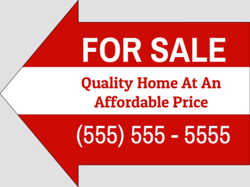 Picture of 16.75" x 22.75" - Yard Sign - Arrow Shaped - 41