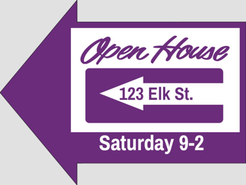 Picture of 16.75" x 22.75" - Yard Sign - Arrow Shaped - 42