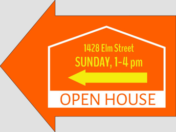 Picture of 16.75" x 22.75" - Yard Sign - Arrow Shaped - 46