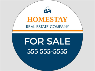 Picture of 17" x 17" - Yard Sign - Circle Shaped - 06