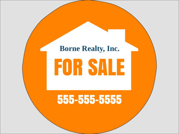 Picture of 17" x 17" - Yard Sign - Circle Shaped - 07